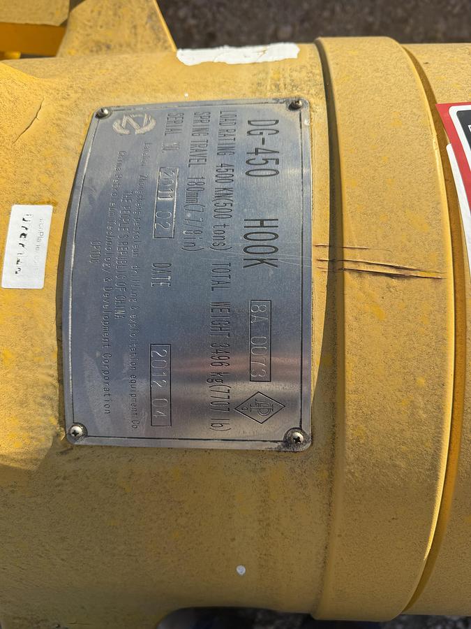 Used DG-450 450-Ton Hook