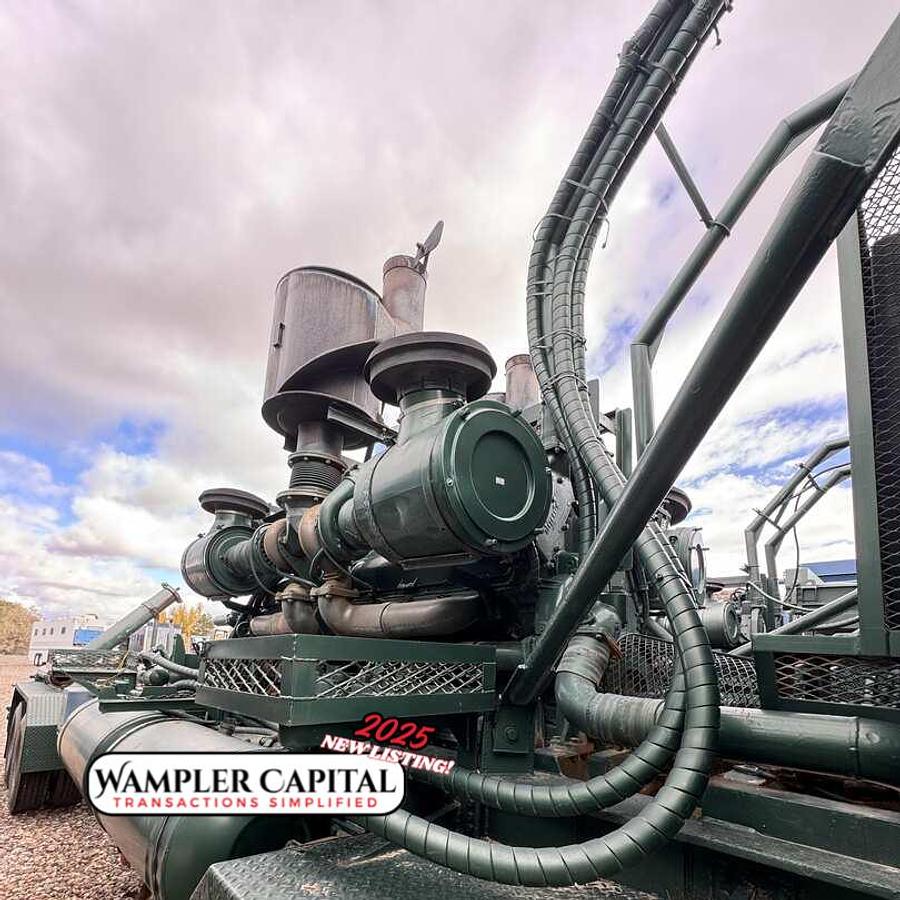Used 1981 STEWART & STEVENSON 1300 HP FRAC PUMP TRAILER