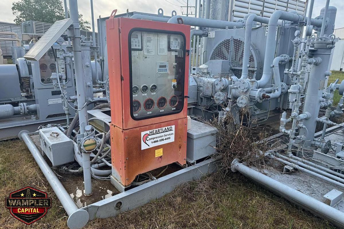 Used Electric Natural Gas Compressor Package, Skidded