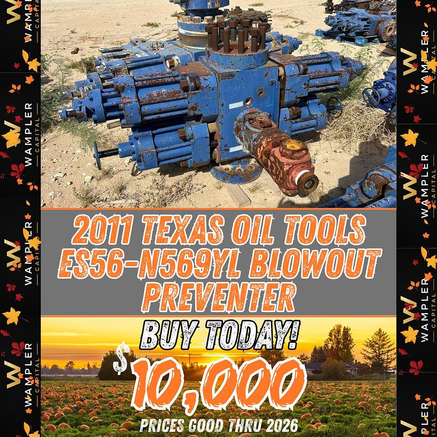 Used 2011 Texas Oil Tools ES56-N569YL Blowout Preventer