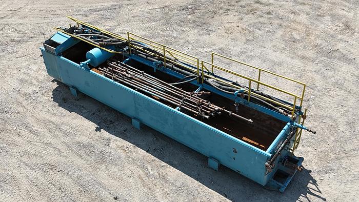 Used 180 BBL Reserve Circulating Tank with Fig. 1502 Hardline, Hand Rails, Hoses, Skidded