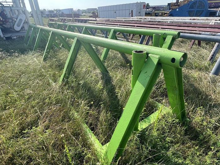 Used (2) 42" H x 28' L Pipe Racks for Sale in Aledo, Texas