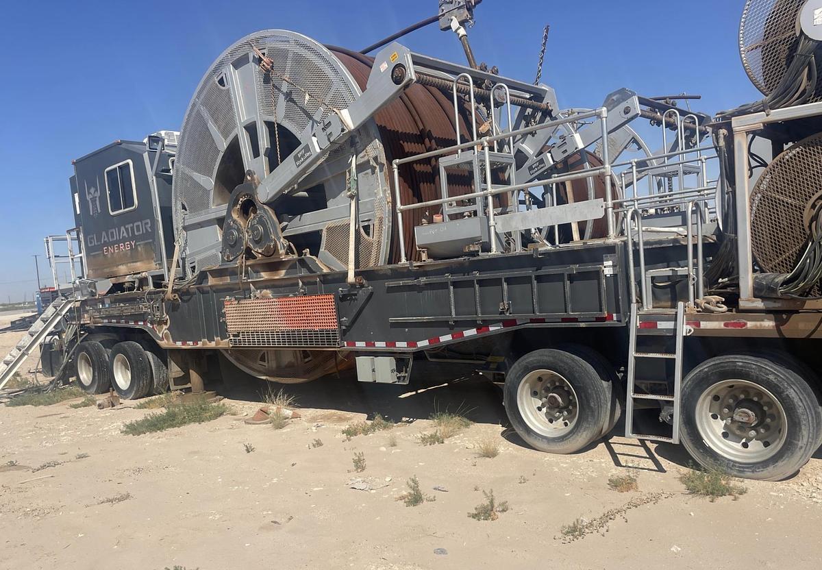 Used 2013 Peerless Limited Coil Tubing Reel Trailer