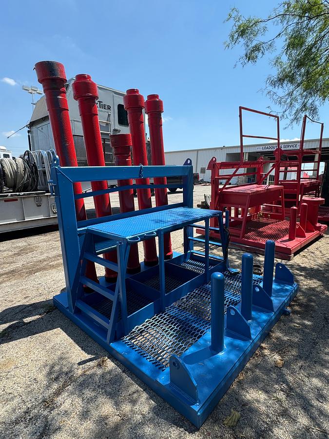 Used Coil Tubing Lubester Rack