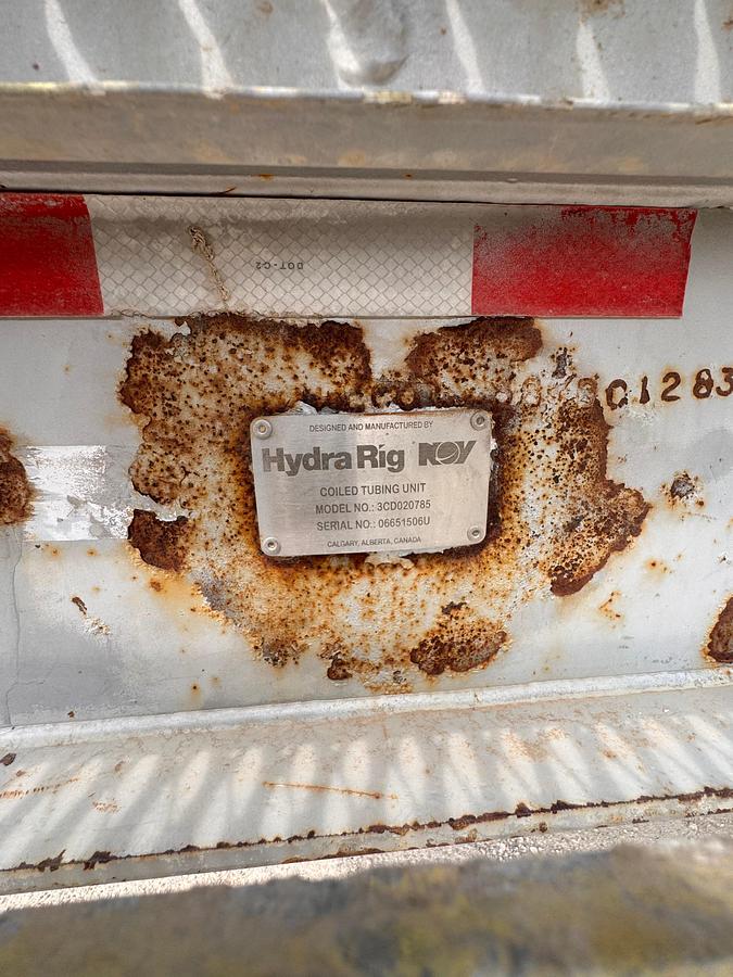 Used 2007 NOV HydraRig Coil Tubing Tri-Axle Trailer
