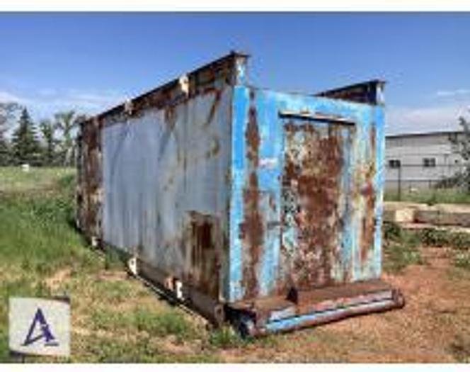 Used 7' x 25'9'' x 9' Pony Sub with built in shelving for parts!