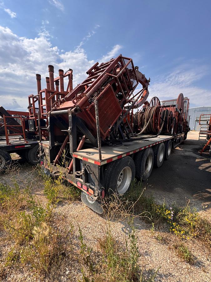 Used 2010 Stewart & Stevenson 4-Axle Coil Tubing Trailer - S&S 80k Injector Head - NICE!