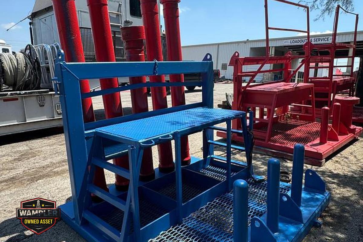 Used Coil Tubing Lubester Rack
