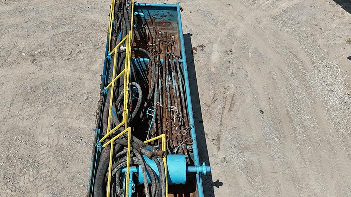 Used 180 BBL Reserve Circulating Tank with Fig. 1502 Hardline, Hand Rails, Hoses, Skidded