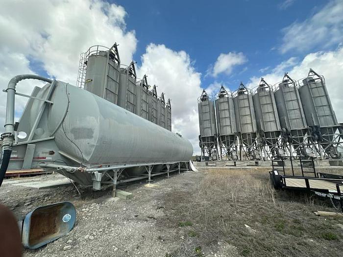 Used FASTWAY Cement Silo Package Including (12) 1,175 Cu Ft Portable