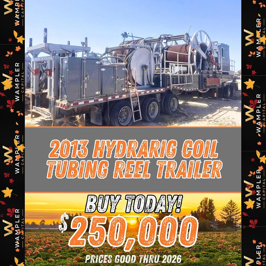 Used 2013 HydraRig Coil Tubing Reel Trailer