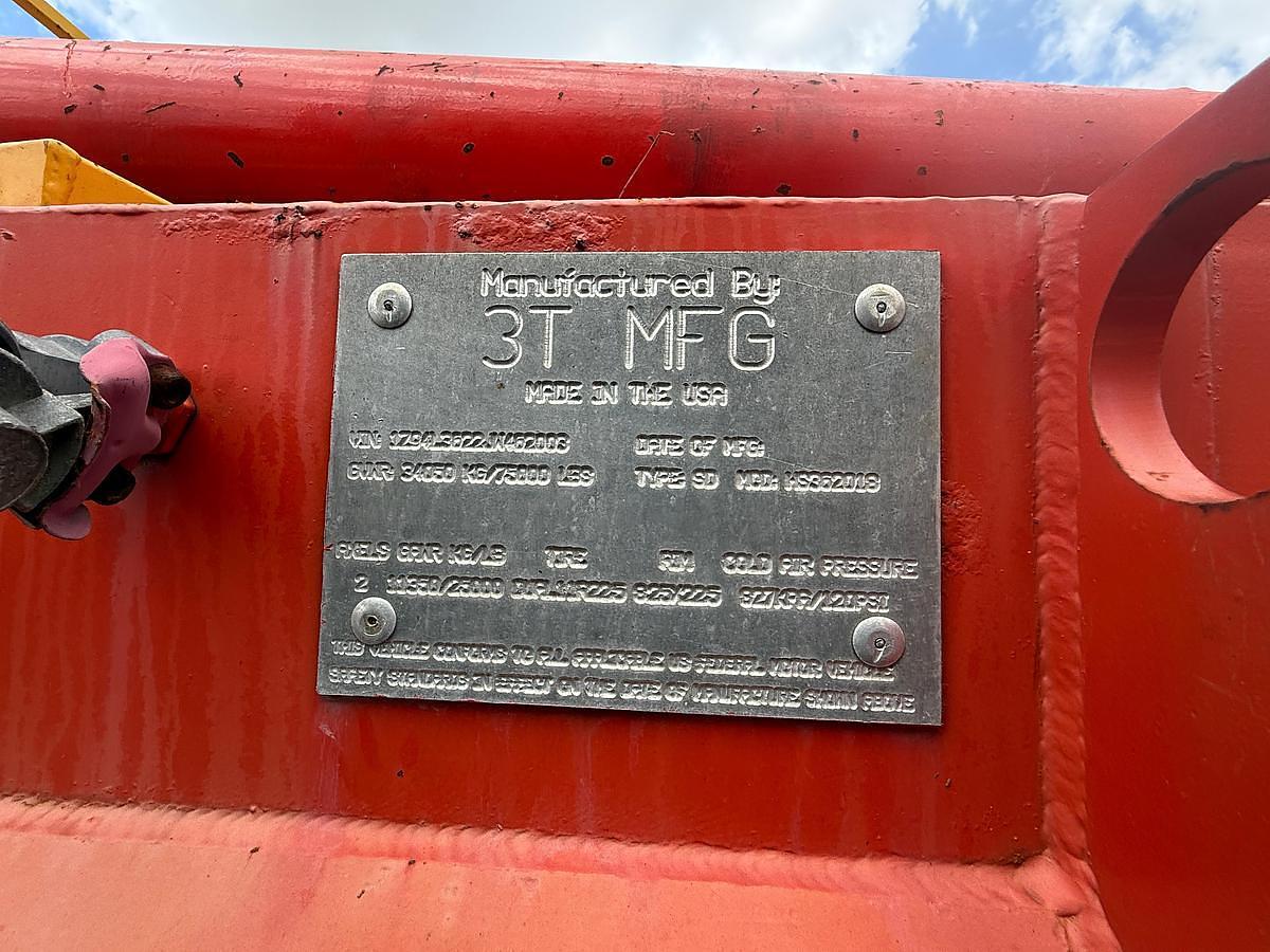 Used 2018 3T MFG 36' X 102" Frac Pump Trailer