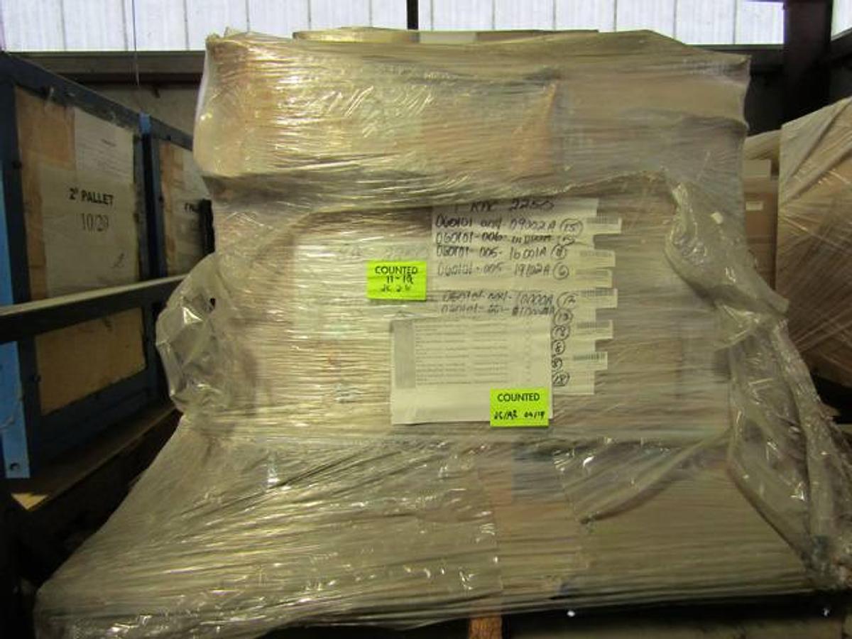 Used Large Lot of TWS 2250-HP Frac Pump Spare Parts, Consisting of Pony Rod Plate O-Rings, Pinion Seals, Center Lube Pump Cover, HSG Seals, Rotary Bushing Seals, Conn Bearing 1, Conn Bearing 2, Thrust Bushing Bearings, Wrist Pin Bearings, Wrist Pin Snap Rings, Floating Bearing, Retainer (All UNUSED)