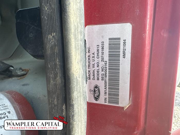 Used 2008 Mack CHU613 Truck Tractor - MACK MP8 - Eaton Fuller 13 Speed Transmission