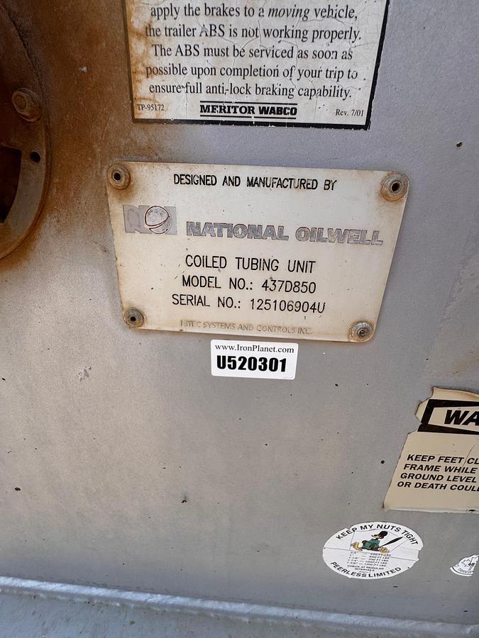 Used 2004 NOV HydraRig Coil Tubing Support Trailer - Hose Reels - Control Cabin!
