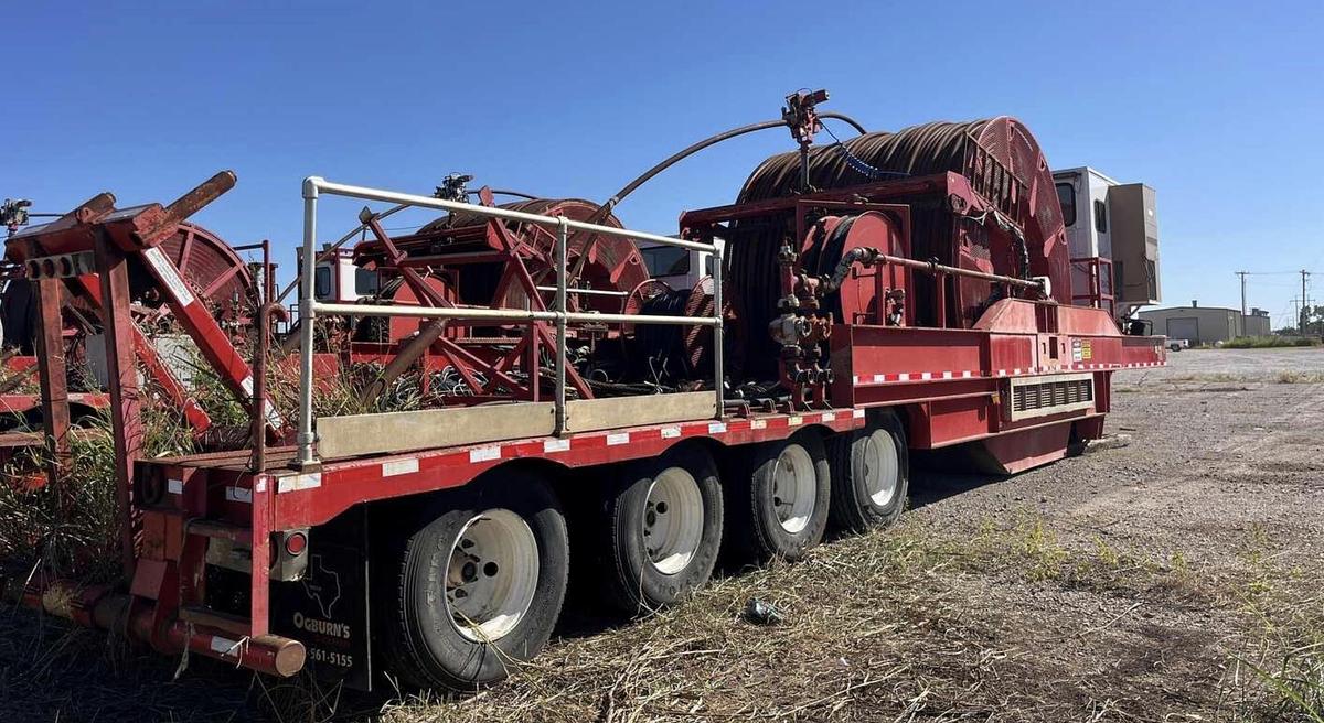 Used 2011 HYDRA RIG 53 X 11  4-AXLE COIL TUBING TRAILER