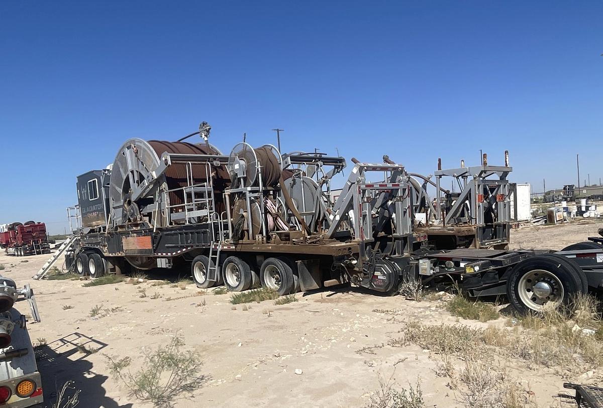 Used 2013 Peerless Limited Coil Tubing Reel Trailer