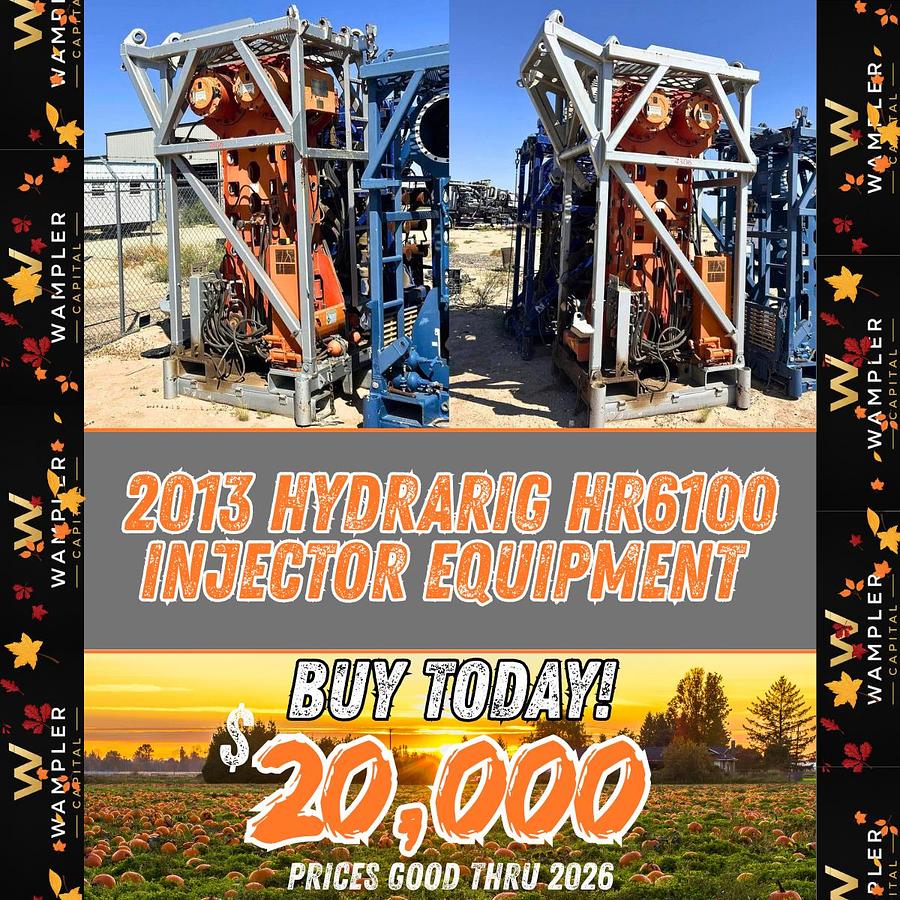 Used 2013 HydraRig HR6100 Injector Equipment (Inoperable)
