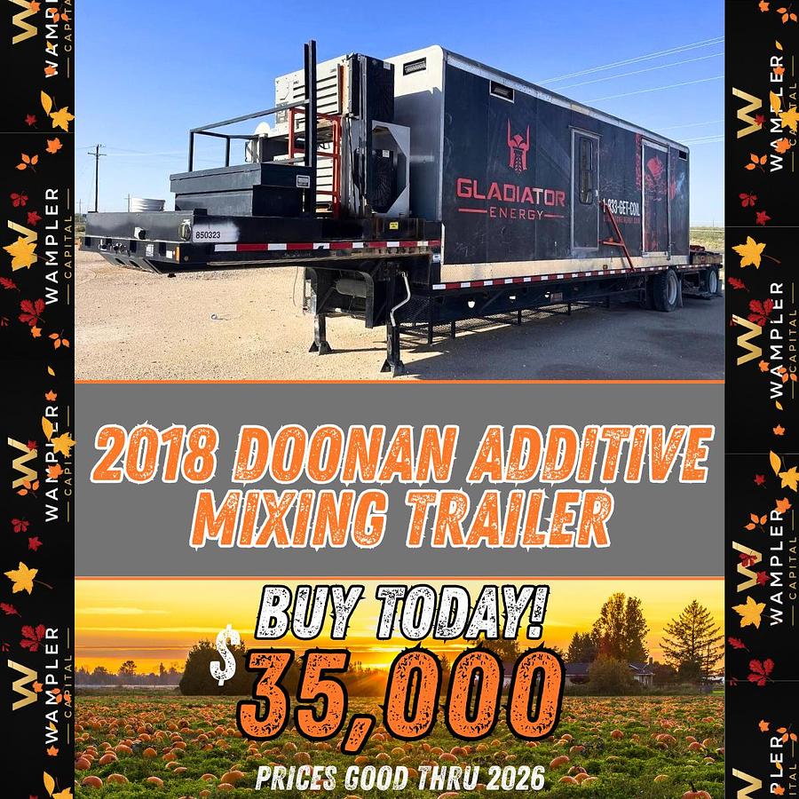 Used 2018 Doonan Additive Mixing Trailer