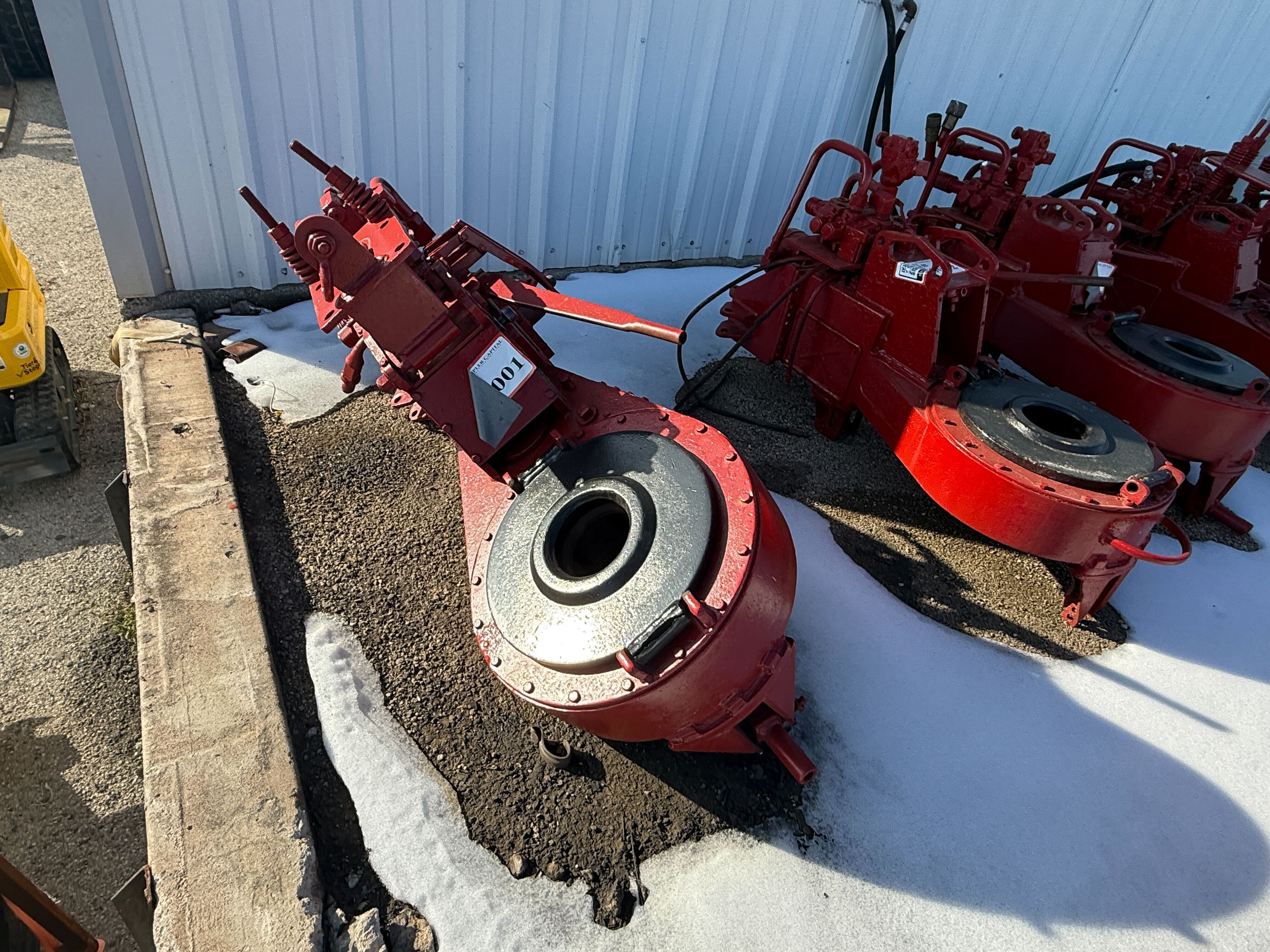 Used Foster 58-93R Hydraulic Tubing Tongs with Air Backup & Extra Heads