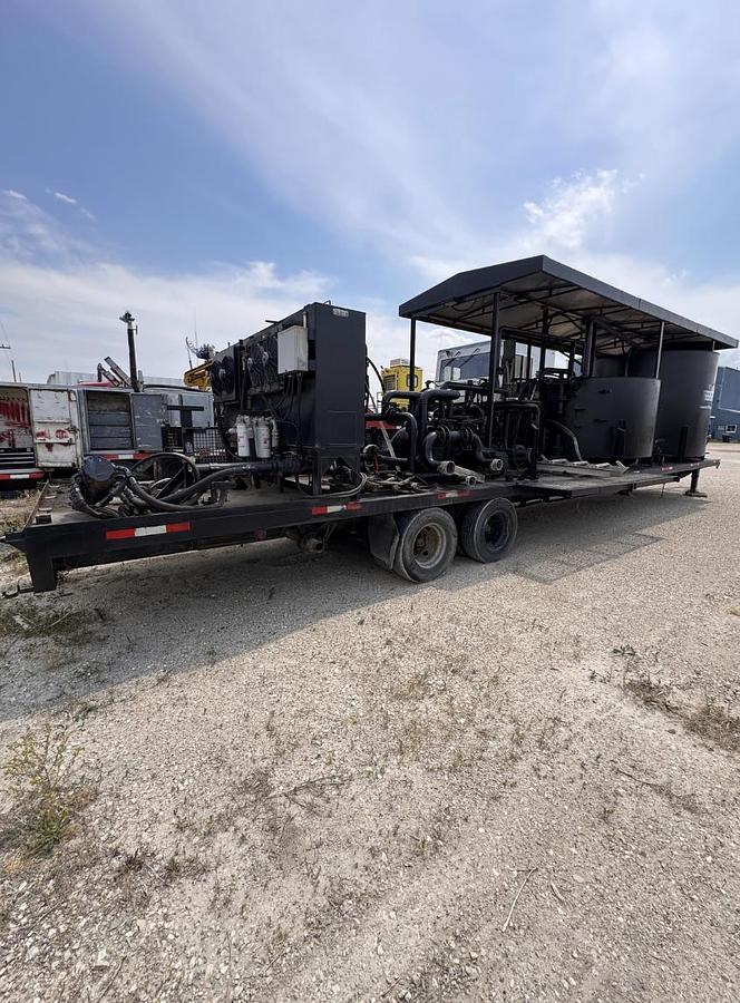 Used A-PAK Gooseneck Dual-Axel 32k Mixing Plant Trailer