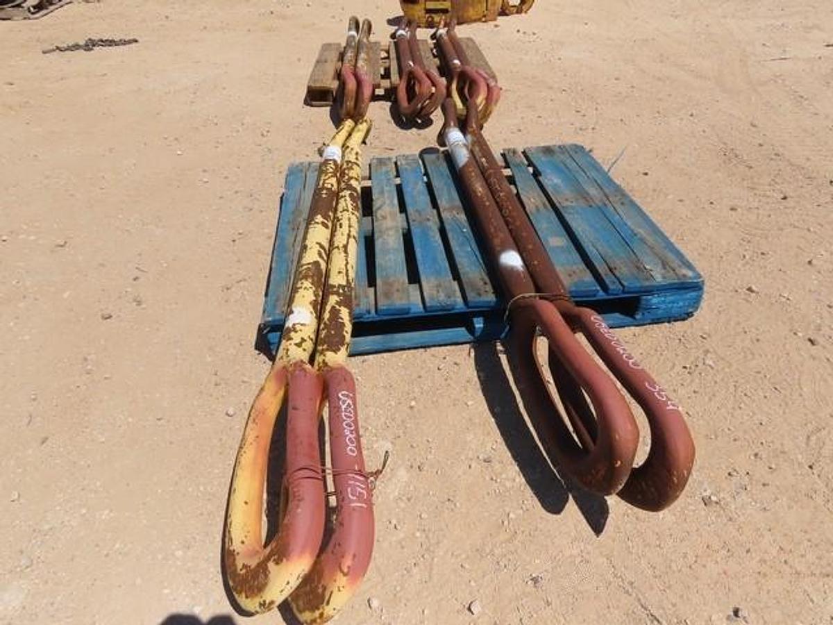 Used (2) 1 3/4" x 72" Elevator Links