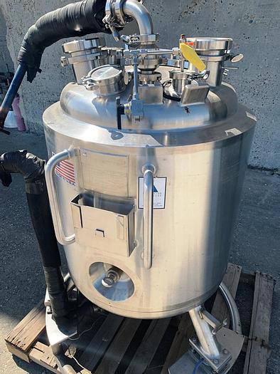 Used Tank, 53 Gallon, 316L Stainless Steel, 45 PSI, Precision Stainless #S743975