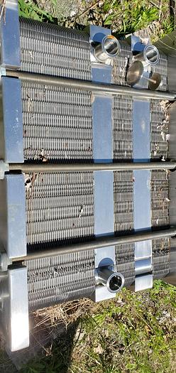 Used 97 SQ. FT. APV PLATE TYPE HEAT EXCHANGER – SANITARY S/S (#9519)