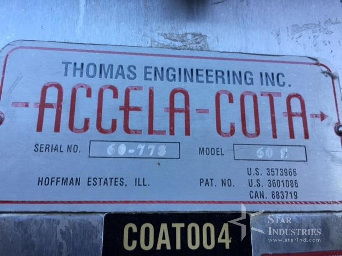 Used Thomas 60" Accela-cota Coating Pan