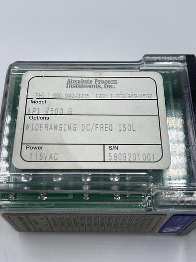 Used ABSOLUTE PROCESS INSTRUMENTS API 7500 G, IDEC SR2P-06