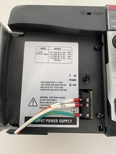 Used Allen-Bradley 1756-L73S, 1756-En2T & 1756-PB72 on 1756-A17 ControlLogix Chassis