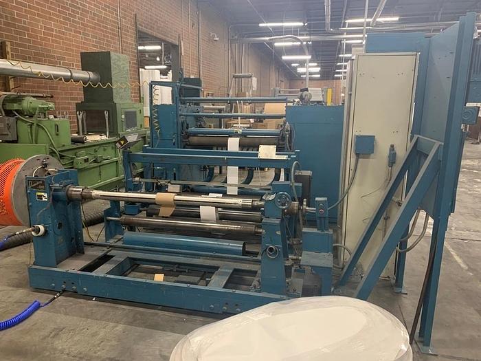 Used 45" WIDE DUSENBERY MODEL 815 DUPLEX SLITTER REWINDER 24" REWIND DIAMETERS