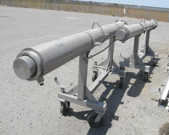 Used Evaporator, Thin Film, 26 SF, S/st, Groen, Mdl E-696 #L741305