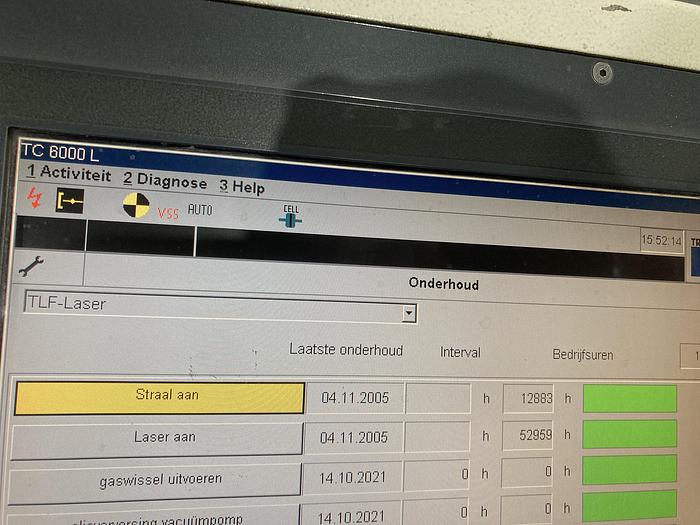 Used 2005 TRUMPF Trumatic TC 6000 L1600 (3.2KW)