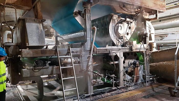 Used 2.0M (79") HEDEMORA GL&V TWIN WIRE PRESS  200 TPD  1985