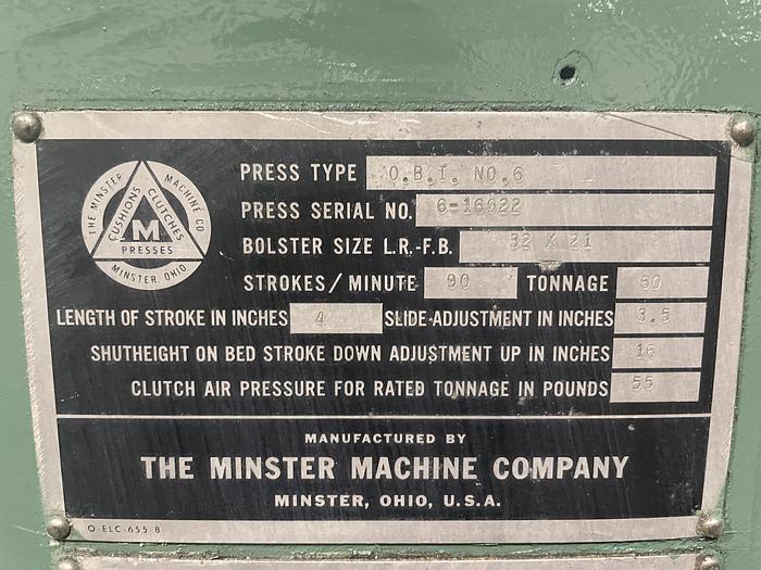 Used MINSTER #6