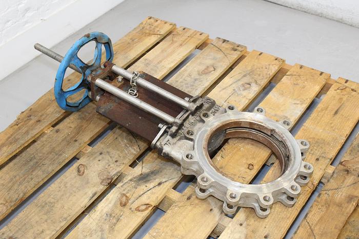 Used True Line 10" Hand Operated Knife Gate Valve #43999