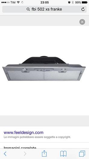 Usato CAPPA FRANKE FBI 502 XS (52 CM)