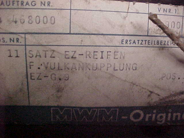 VULKAN EZ G9 1060 COUPLING NEW !!