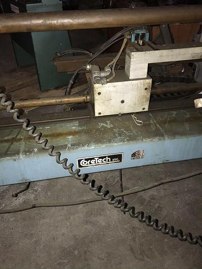 Used 120" CORETECH CORE CUTTER MODEL CT14 AUTOMATIC CUT AND PUSHER