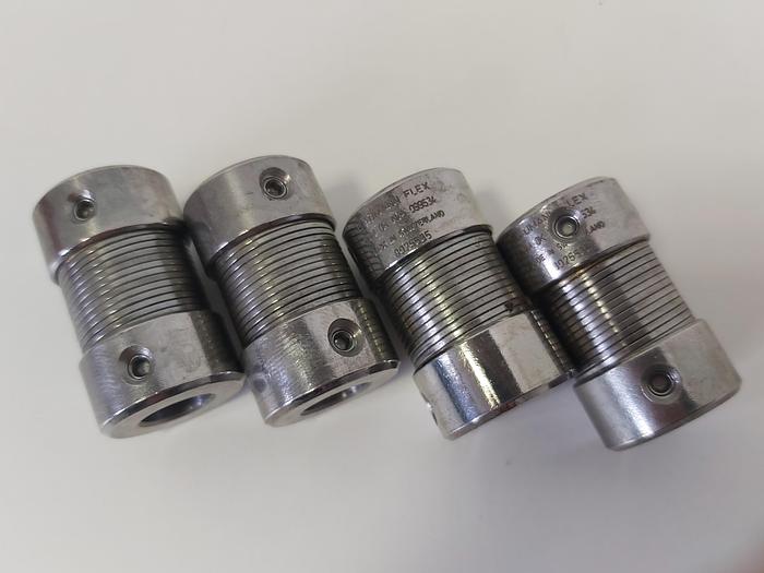 Gebraucht 4+2 Stück Metallbalgkupplungen, MM 8K, 10 Nm, D10mm Baumann Flex,  gebraucht