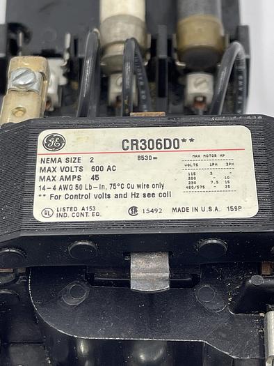 Used GE CR306D0, Marathon 6F30A3B