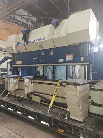 Used 2004 Trumpf Press Brake Model V 320, 345 Ton, 145" Between Housing, CNC back Gauge