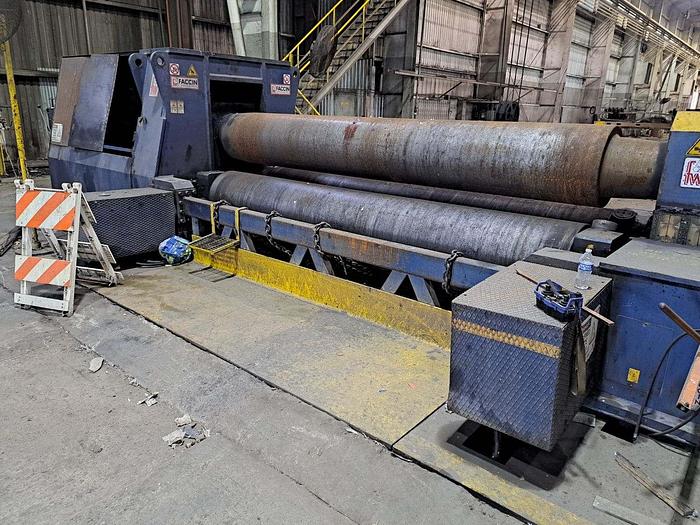Used 2009 Faccin Plate Roll, Model 4072, Type HAV, 22" Rolls, 158" Roll Length
