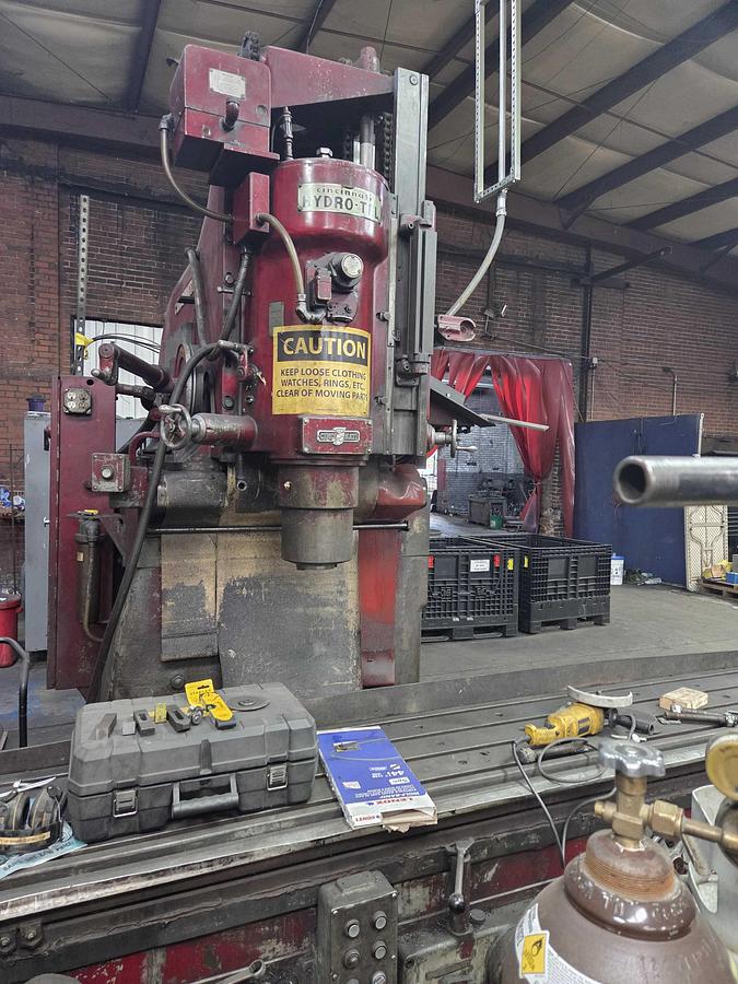 Used Cincinnati Milacron Heavy Duty Milling Machine, Model Hydrotel, 28" X 157" table, 144" of table travel, 1800 RPM, 30 HP 