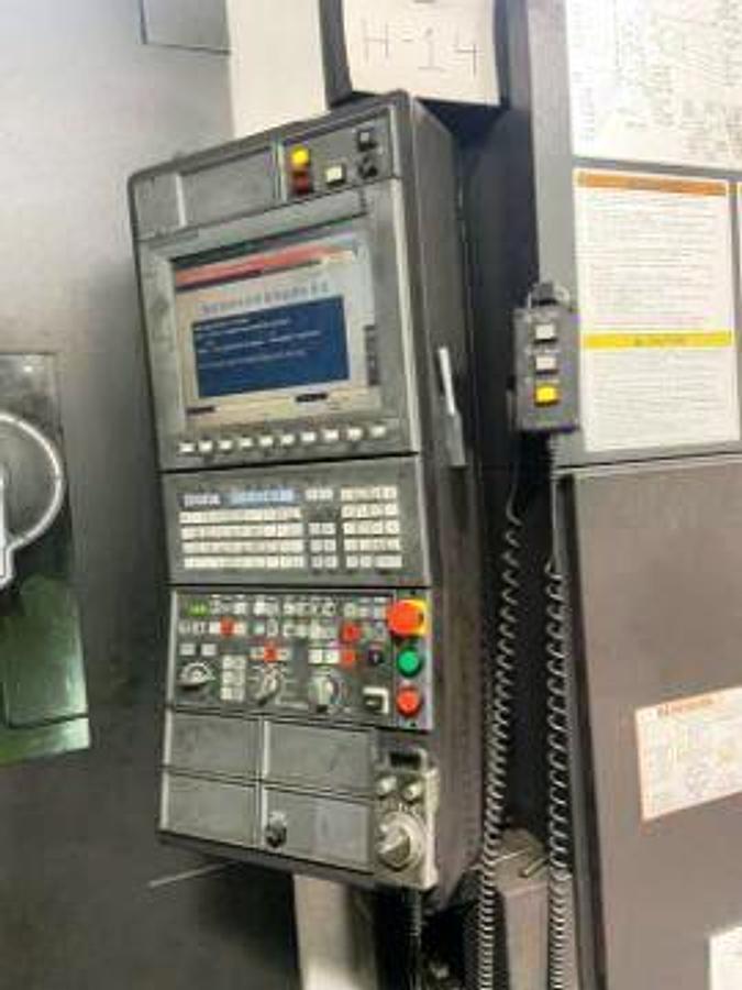 Used OKUMA MA-12500H CNC Horizontal Machining Center, X-118", Y-78", 49.5" X 49.5" Pallet, 360,000 degrees, OSP 300M CNC, 2014