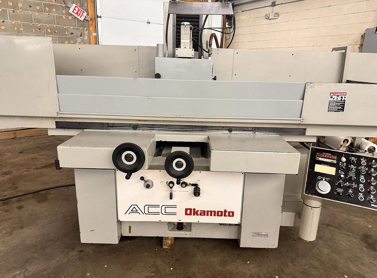Used Okamoto ACC 20-40 DX, 20" X 34" Magnetic Chuck, 12" X 2" X 5", 15 Horsepower, Pendant