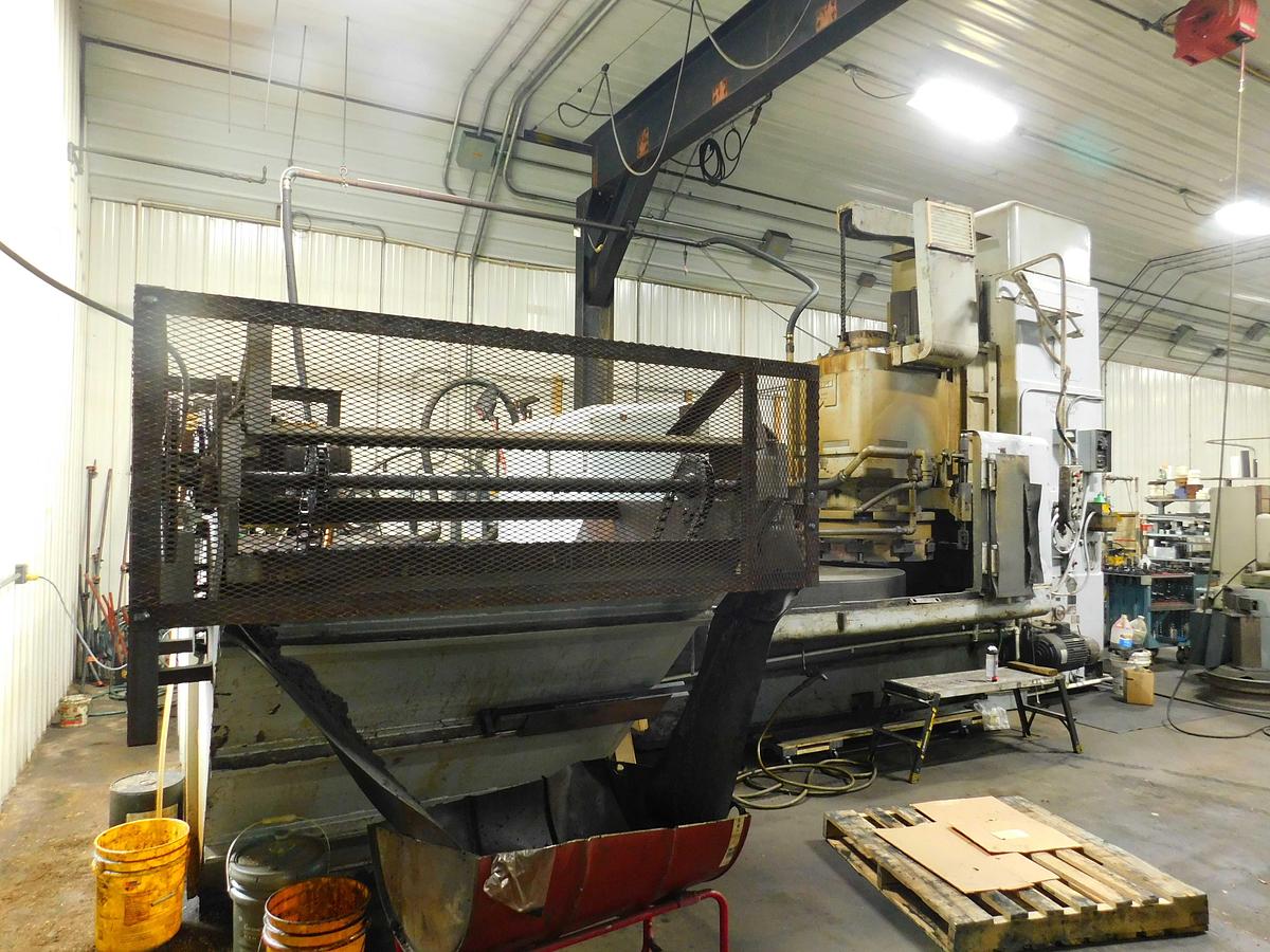 Used Mattison Rotary Surface Grinder, 84" Chuck, 32" Under Wheel, 150 HP, 1968