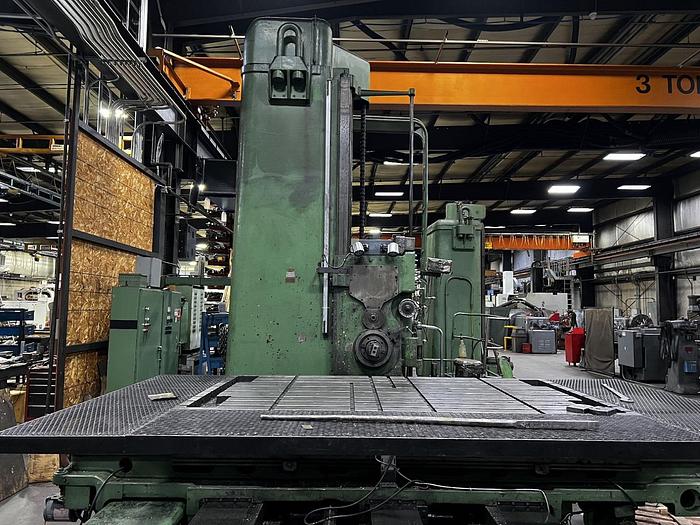 Used Giddings & Lewis Table Type Boring Mill, Model 560, 6" Spindle, X Travel 87.5", Y Travel 66", 40 HP