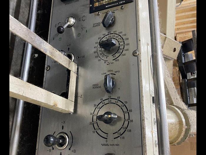 Used 4.33" Toshiba Horizontal Boring Mill, Model BTD 11B, 55" X 63" R/T, 78" X Travel, 60" Y Travel, Cat 50 Taper